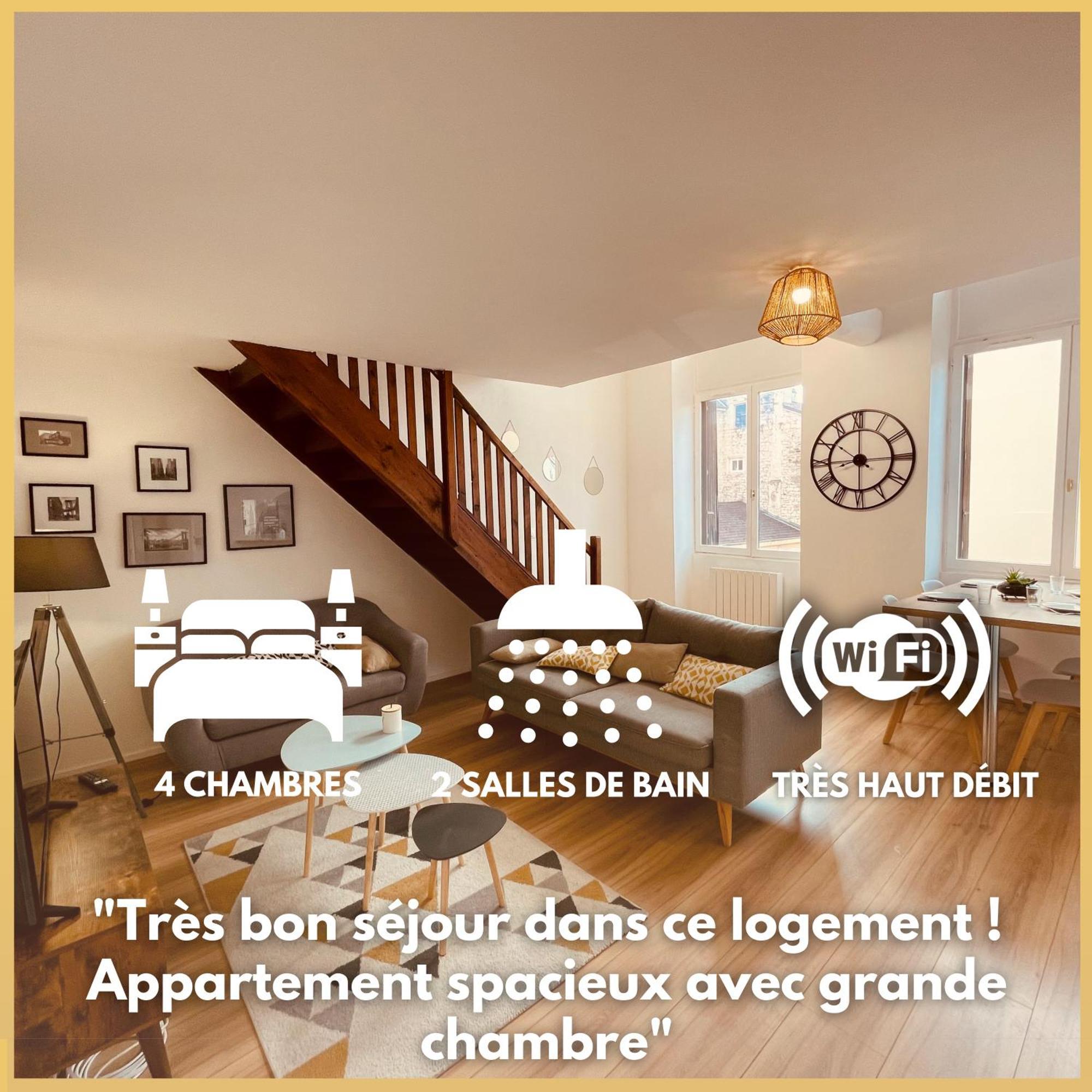 Bel Appart' 4 Chambres Duplex Durafour Saint-Etienne  Exterior photo